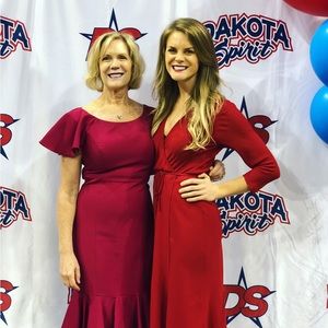 Reformation red wrap dress